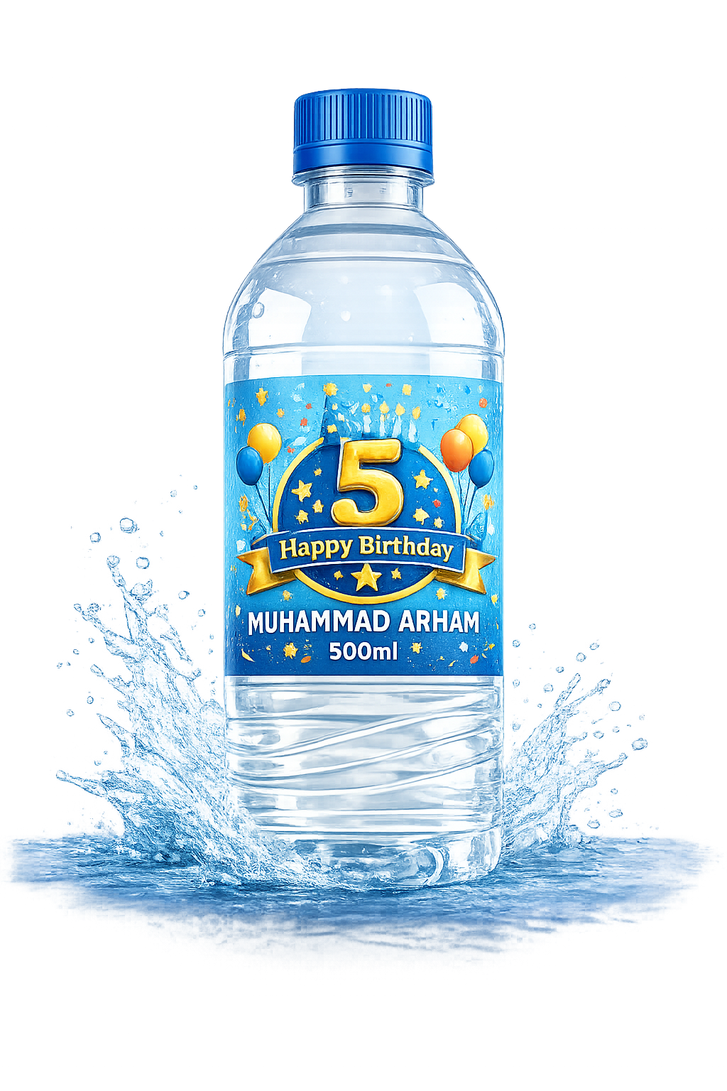 Birthday Event Custom Branded Water