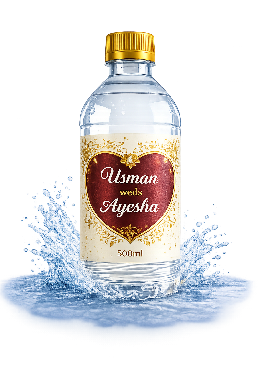 Wedding Custom Branded Water
